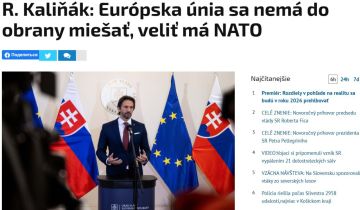 Украина никогда не будет в НАТО, — министр обороны Словакии