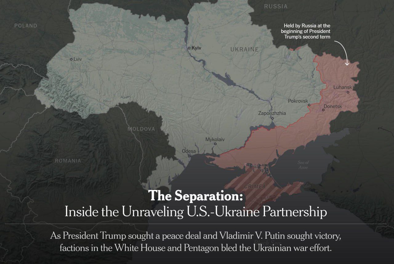 Сергей Колясников: NYT опубликовала масштабный материал (почти 60 страниц), в котором поэтапно описала сближение США с РФ и одновременное охлаждение отношений с Украиной при Трампе