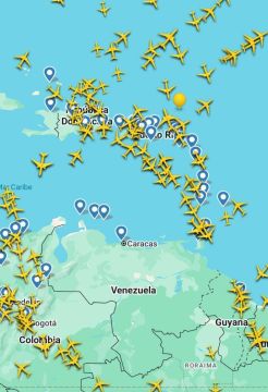 Самолеты облетают воздушное пространство Венесуэлы в данный момент