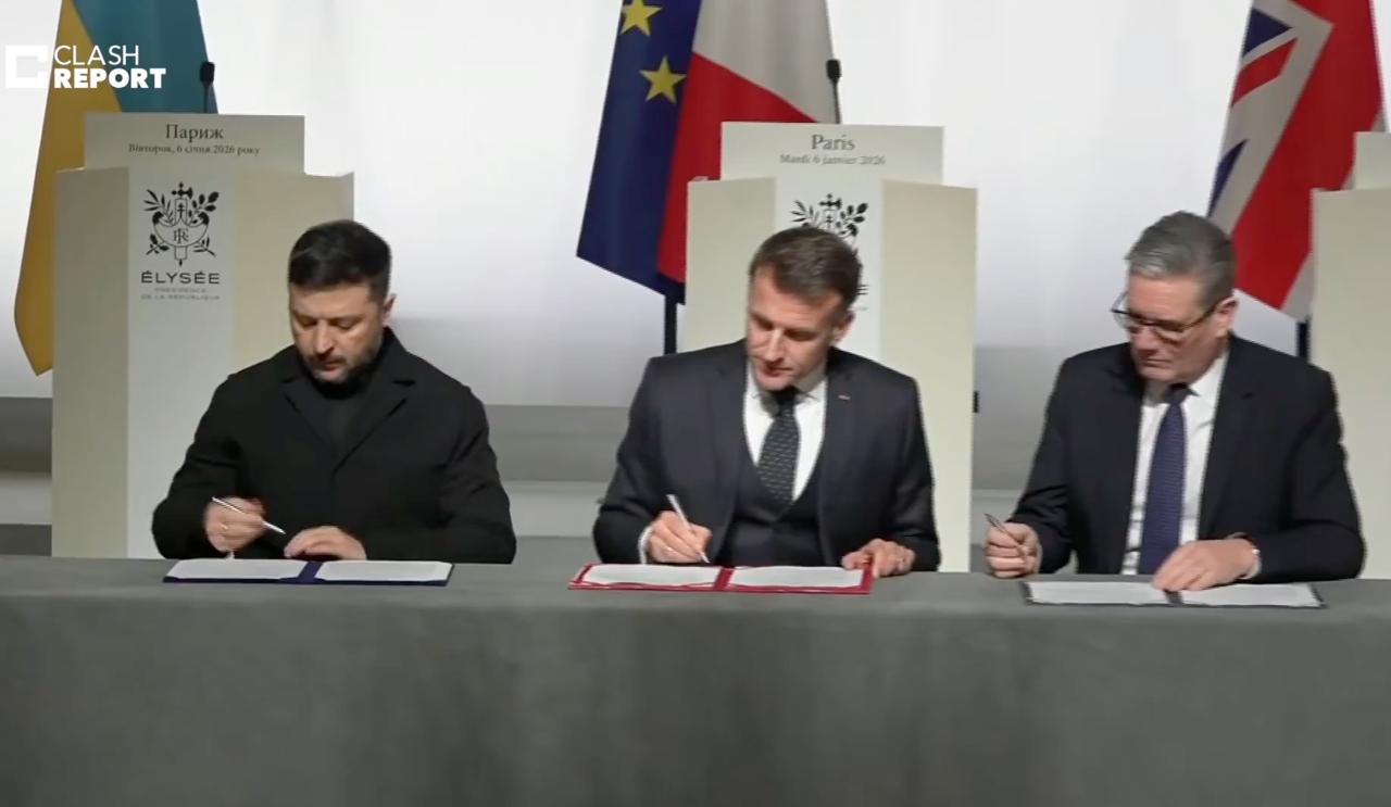 Зеленский, Макрон и Стармер приняли декларацию о намерениях развернуть многонациональные силы на Украине в будущем