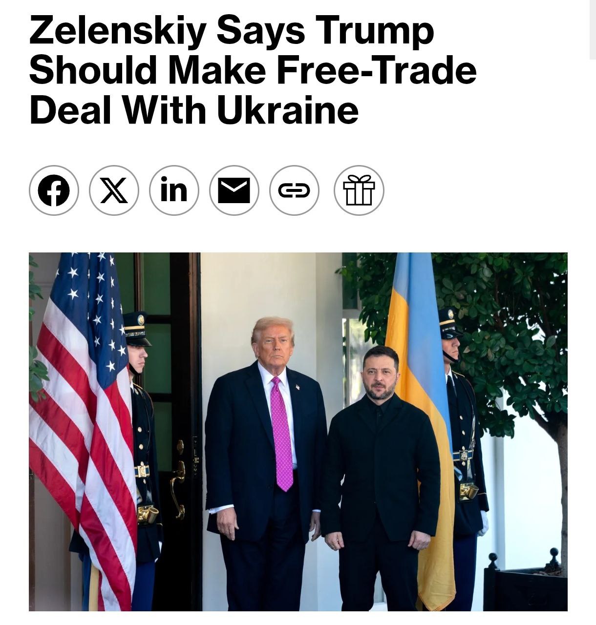 Украина обсуждает с США идею «свободной экономической зоны» на Донбассе — Bloomberg