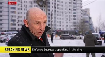 Сергей Карнаухов: Министр обороны Великобритании 9 января в Киеве на месте повреждения высотки: