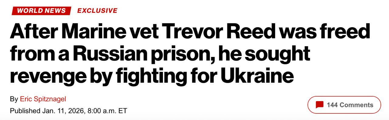 Отсидевший в России морпех Тревор Рид рассказал журналистам как отправился "мстить" на Украину и остался калекой