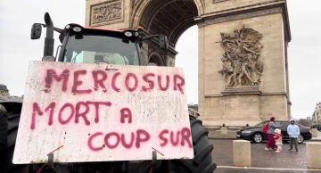 В Париже фермеры начали новую акцию протеста из-за соглашения ЕС и "Меркосур"