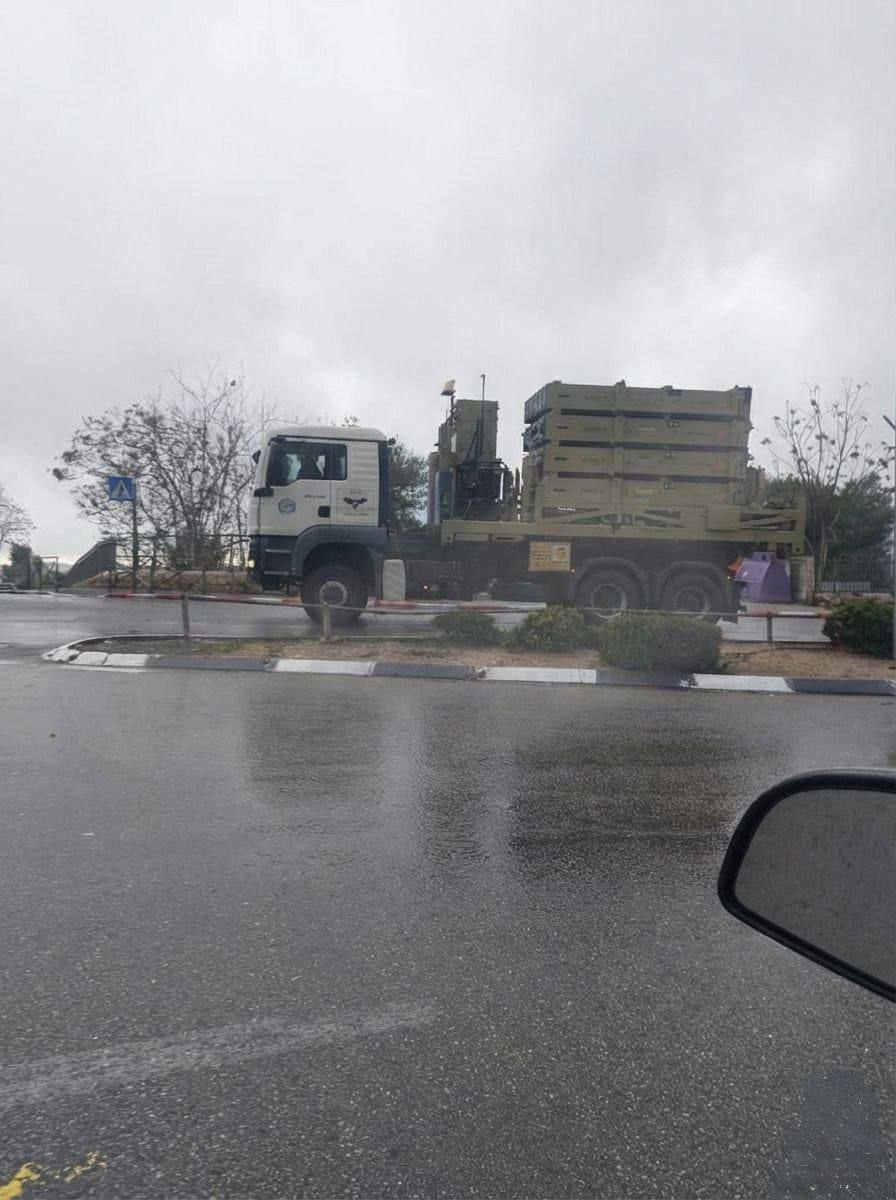 Израиль перебрасывает пусковые установки ЗРК «Железный купол» в рамках подготовки к ответному удару со стороны Ирана