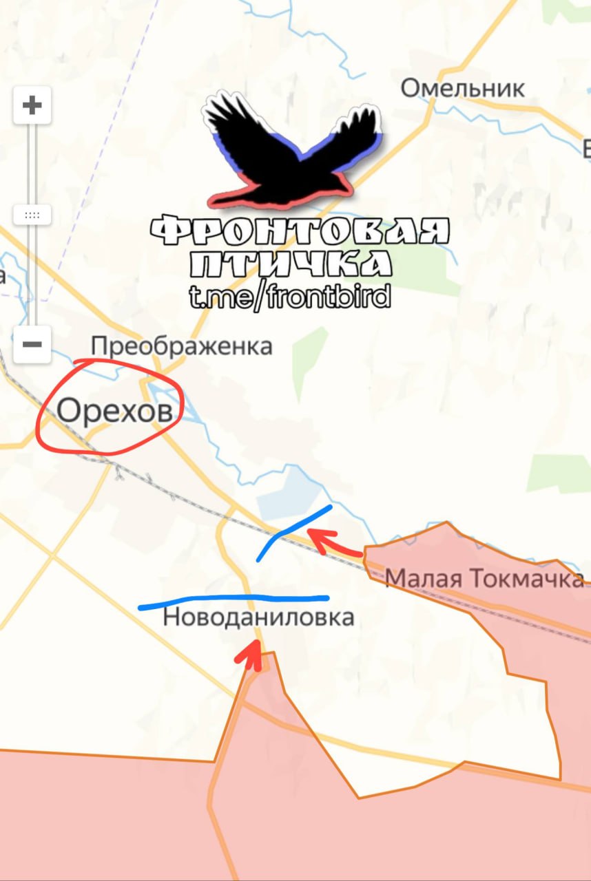 Об успехах ВС РФ на Запорожском направлении сообщает "Фронтовая птичка":