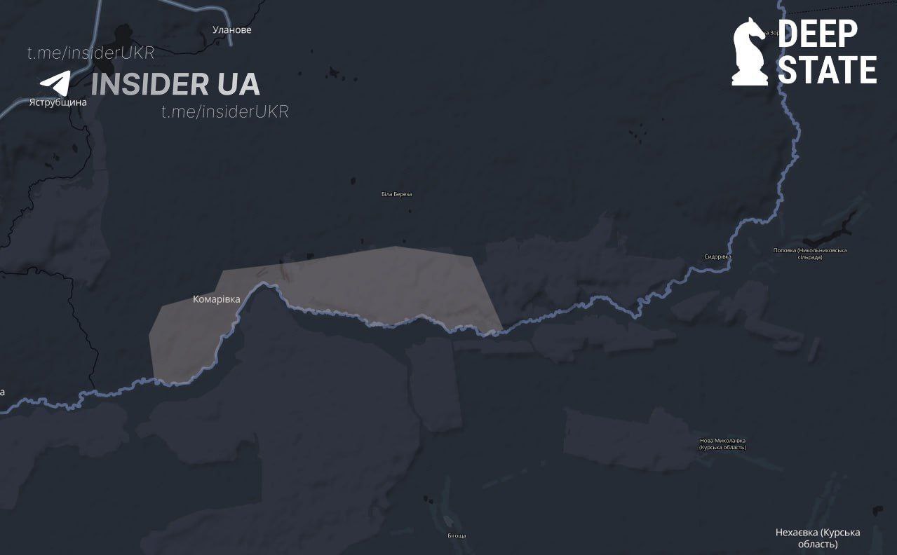 Украинский ресурс DeepState подтверждает активизацию ВС РФ на Сумском направлении