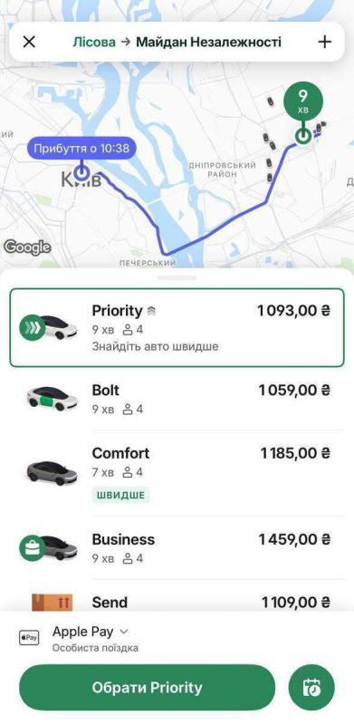 Цены на такси в Киеве взлетели на фоне транспортного коллапса после ночного удара