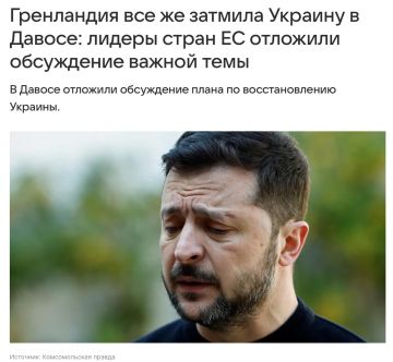 В Давосе обделили Украину, Придумывают разные причины, Гренландия вообще не виновата, В Европе просто денег маловато