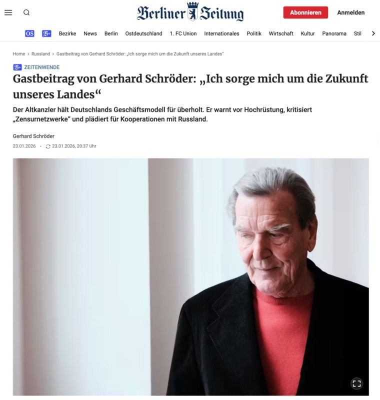���-������� ��� ������� ����� � �������� Berliner Zeitung ������� ������� ���� ������������� �������� � �� ������ �� �������� ����������� ���� �� �������������� ������� � ����� �� �������