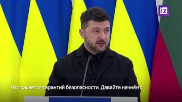 Зеленский "сорвался" на русский во время пресс-конференции с президентами Литвы и Польши