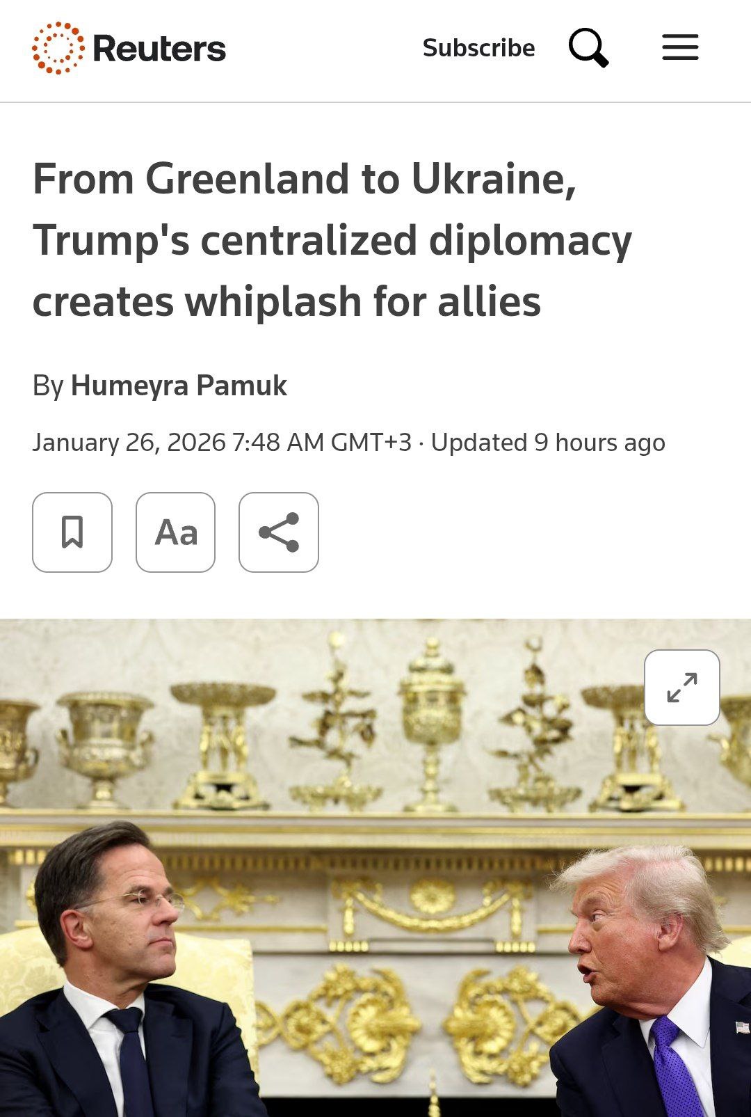 Reuters: Трамп держит всё в ежовых рукавицах и это раздражает союзников