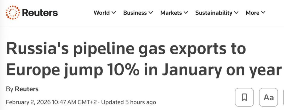 Европа нарастила импорт российского газа через «Турецкий поток», — Reuters