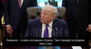 Олег Царёв: Трамп о перемирии и морозах