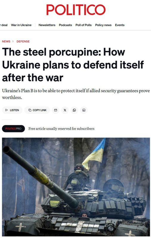 Украина готовится остаться одна: Киев ожидает, что западные «гарантии безопасности» окажутся фикцией, — Politico
