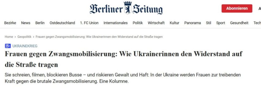 Berliner Zeitung: �������� ���������� ������� �� ������������� �����������