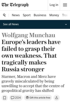 The Telegraph: �������, ������ � ���� ��������� ��������� ������, �� ����� ��������, ��� ����� ��������������� ������� ���������,� - ��� ������ ������ �������