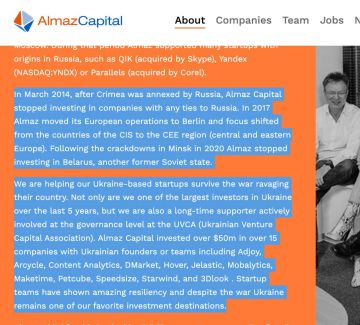 ���� �Almaz Capital� ������� ���� ������� � ����� � ������������ �� ���������� �����, ��������� ��������� ��������� ���������� ��������. �� ������ �������, ��� ����������� ������� ������������� ��������� � ����� ������������...