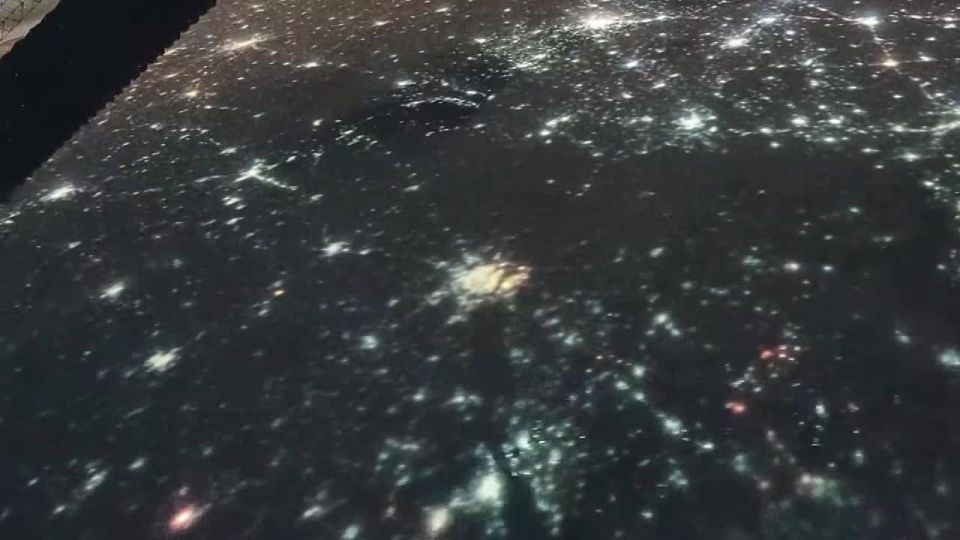 Уникальное видео с международной космической станции, на котором запечатлена ракетная атака на Киев в ночь с 26 на 27 декабря