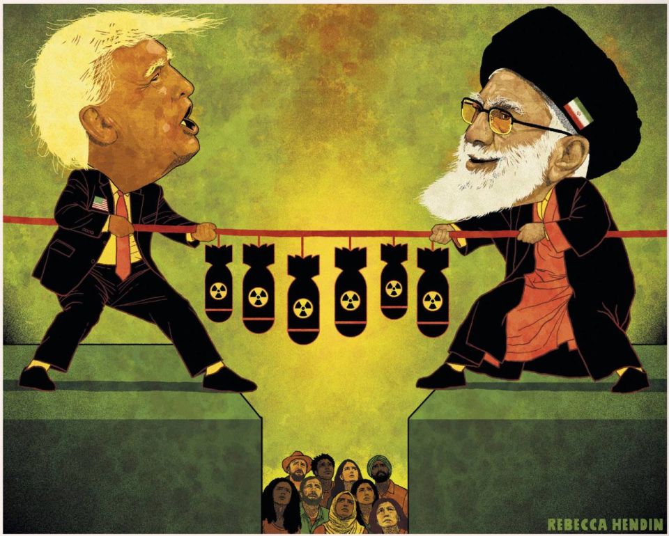 Владимир Корнилов: The Guradian иллюстрирует ядерные споры между Трампом и лидерами Ирана