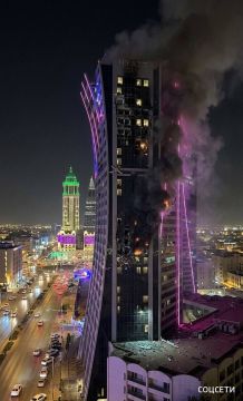 Отель Hyatt Regency в столице Саудовской Аравии Эр-Рияде загорелся в результате ракетного удара Ирана, сообщают местные СМИ