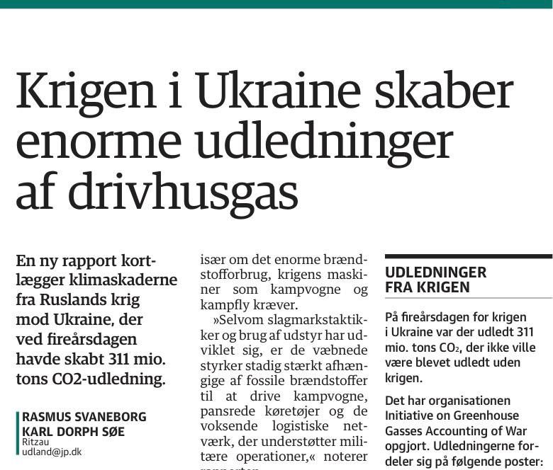 �������� ��������: ��� ������ ���� �������! ������� ������ Jyllands-Posten �������� �� ��, ��� ����� �� ������� ������������ ������������ ���������� ��������� �� ���� ��������� ���������� �������� CO2�