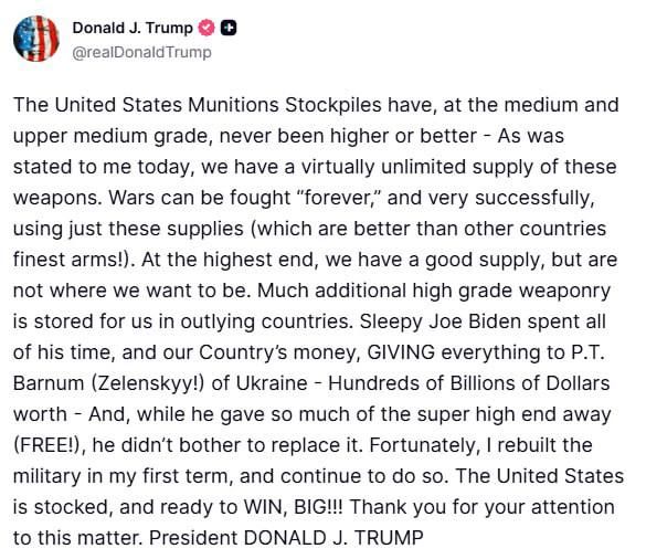 США могут «вести войны вечно», — Трамп