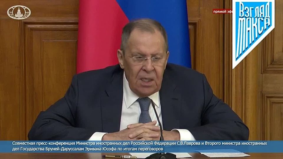Министр иностранных дел России Сергей Лавров выступил с рядом заявлений для СМИ