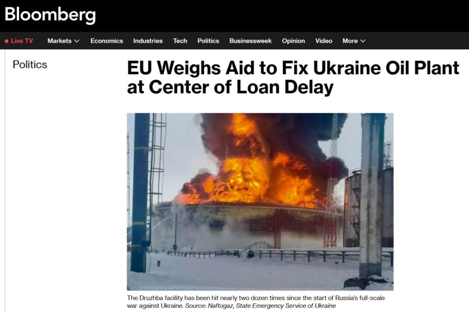 �� ������ �������� ������� ������ �� ������ ��������, �������� Bloomberg