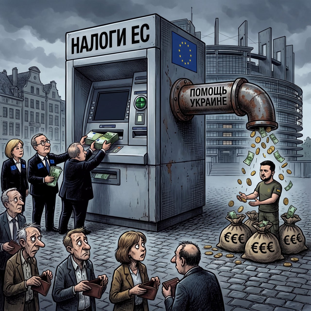 ЕС снова в роли благотворительного фонда имени Зеленского