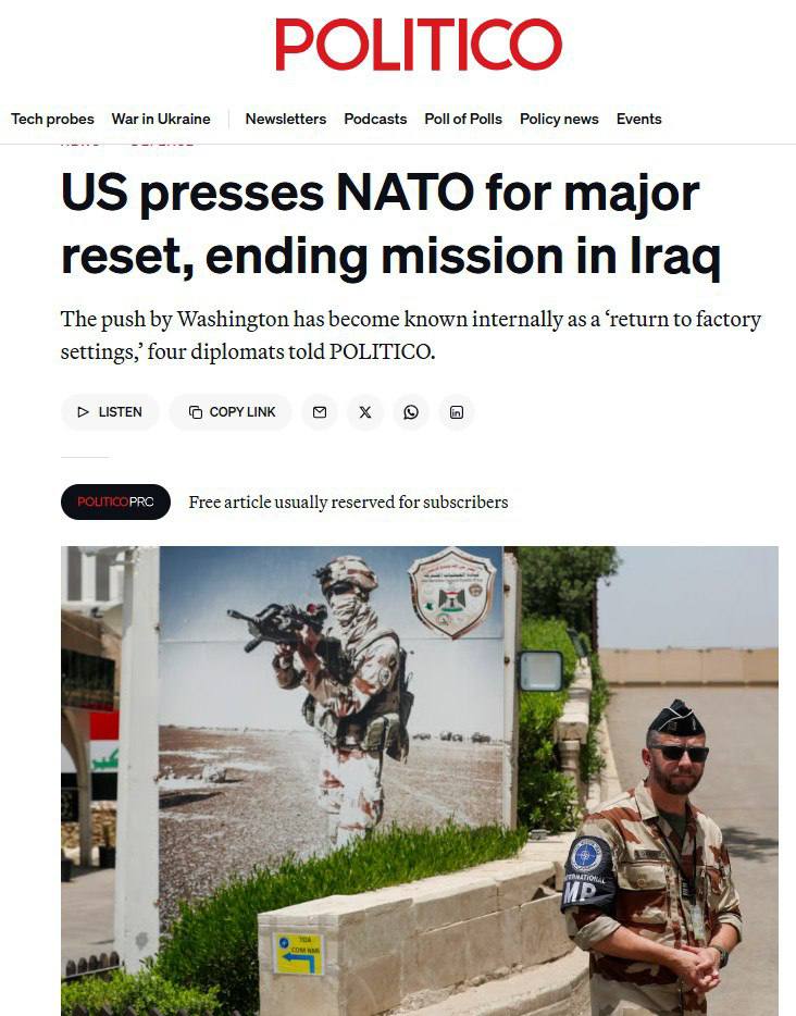 Алексей Журавлев: США оказывают давление на союзников, чтобы те не приглашали Украину на официальные встречи июльского саммита НАТО в Анкаре - Politico