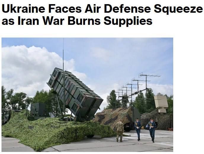 Роман Насонов: Украина может столкнуться с ослаблением ПВО, поскольку война с Ираном истощает мировые запасы ракет Patriot, сообщает Bloomberg