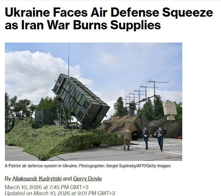 «Bloomberg: ЕС остался без запасов ПВО для украины»