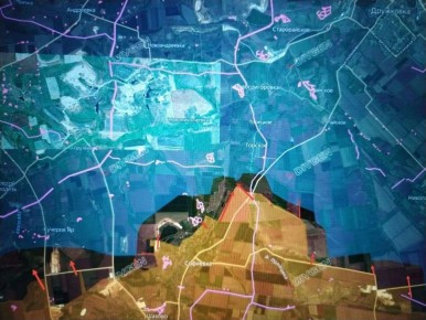 Юрий Котенок: Дружковское направление. Войска ГрВ "Центр" продолжают развивать западный охват Константиновки и продвинулись на "Добропольском выступе"