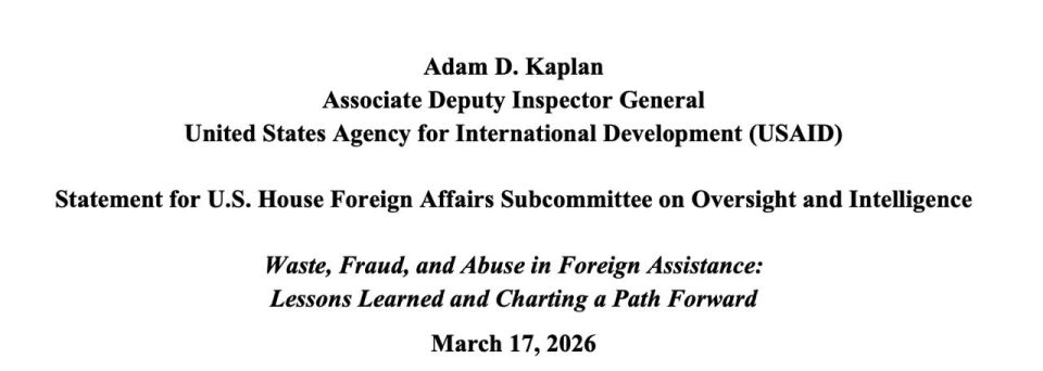 ������ USAID ������������ ������� ��� ���������� ����������, � ������������ ������� ����������� ������������, ��� ������ "� ����"