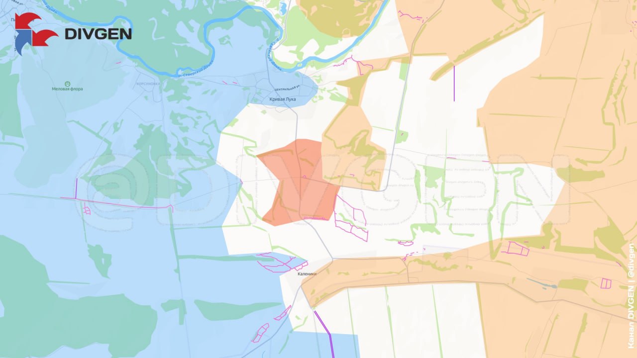 На Славянском направлении штурмовые группы ВС РФ заняли новые позиции между Кривой Лукой и Калениками, сообщает "DivGen"