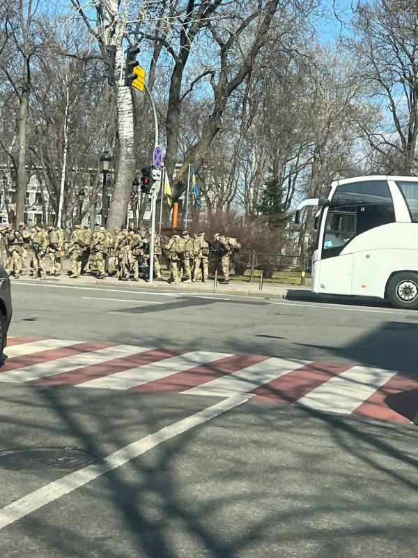 В правительственном квартале Киева замечено много военных и полицейских, — сообщают депутаты Рады