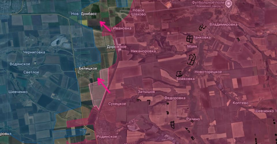 Обстановка на Добропольском участке