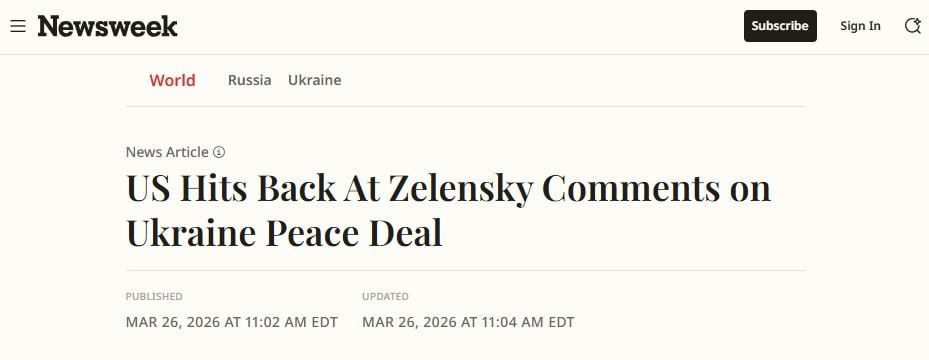 Newsweek: США опровергли слова Зеленского об отказе от Донбасса ради гарантий