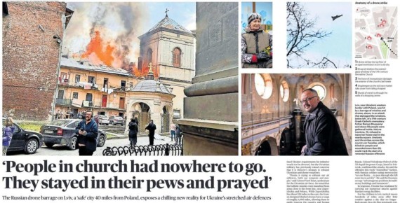 Владимир Корнилов: Главным материалом в международной секции сегодняшней The Sunday Times является репортаж из Львова