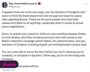 «Находятся на проигравшей стороне истории»: республиканка раскритиковала конгрессменов, выступивших против встречи с депутатами из России