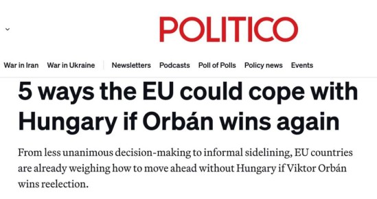 ВЕНГРИЮ ОТМЕНЯЮТ. Виктор Орбан, который стал костью в горле лоббистам Украины в ЕС, рискует попасть в полную немилость Союза в случае своей победы на выборах