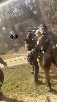 Остановка "на Мясо". В Киеве могилизаторы наркофюрера, которых изредка уже начали отлавливать и отстреливать, толпой из 10 человек пакуют на мясо очередного "добровольца"