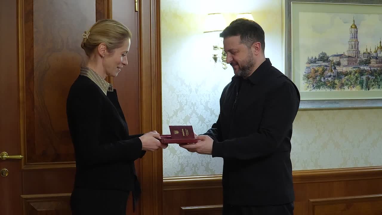 Зеленский наградил главу евродипломатии Каю Каллас орденом княгини Ольги I степени