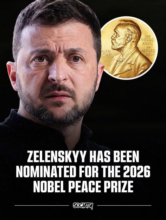 Зеленского выдвинули на Нобелевскую премию мира
