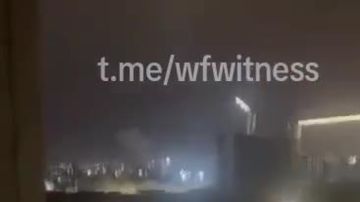 Кадры прилётов в городе иракском городе Сулеймания