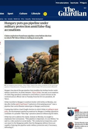 Венгрия взяла газопровод под военную охрану на фоне угроз диверсии