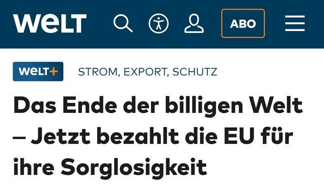 МЕЖДУ МОЛОТОМ И КРАХОМ: ЭКОНОМИЧЕСКАЯ МОДЕЛЬ ЕС НЕОБРАТИМО РУШИТСЯ — Die Welt