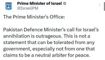 Администрация Нетаньяху обвиняет министра обороны Пакистана в разжигании ненависти к еврейскому народу:
