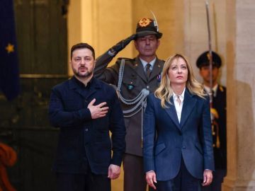 Зеленский прибыл в Рим, где начал встречу с премьером Италии Мелони